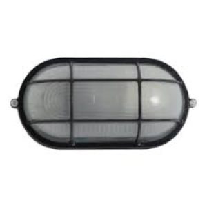 Aluminium Bulkhead Oval Black