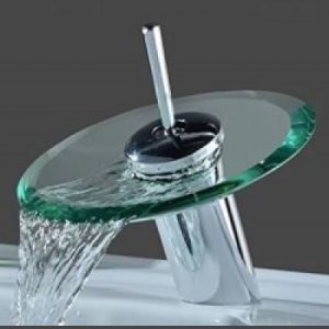 Basin Mixer Glass Waterfall