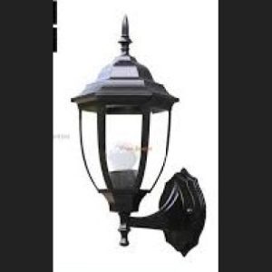 Hexagon Gate Light Wall Black Big