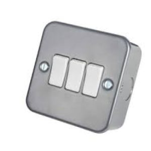 Metal Clad 3 Gang Switch